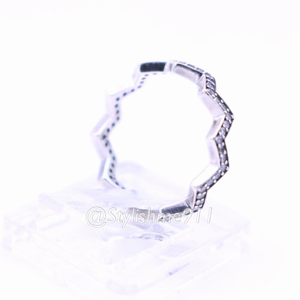 Authentic Pandora Shimmering Zigzag Ring - Picture 5 of 10